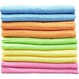 Sinland wholesale Household tools Multi-purpose Cleaning Cloths Microfiber Kitchen Cloth With Stripe 12"x12" 10 Pack