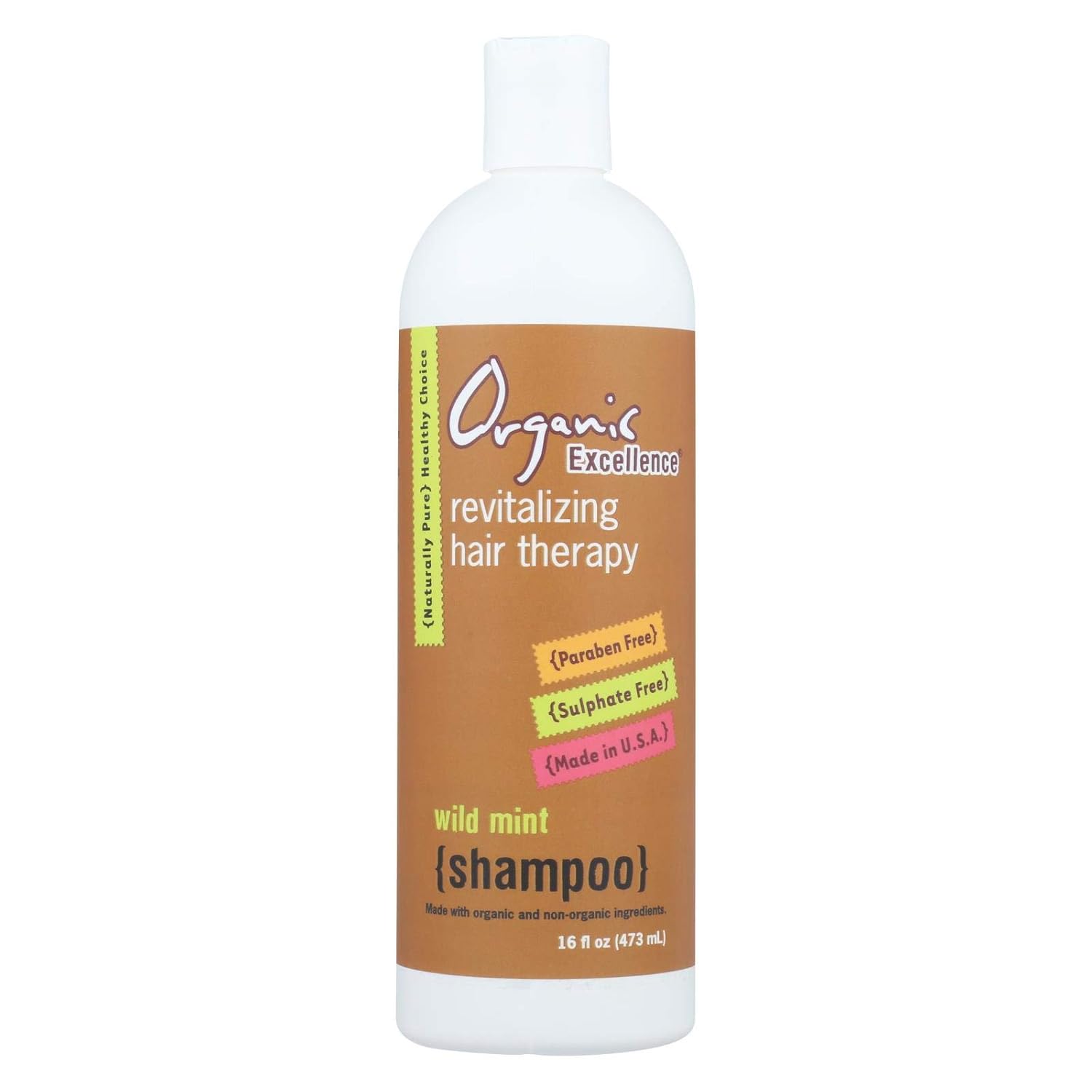 2 Pack of Organic Excellence Wild Mint Shampoo 16 oz
