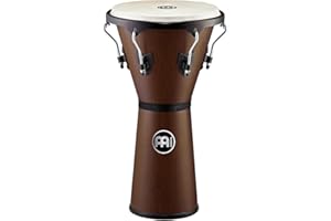 Meinl Percussion Djembe Hand Drum Circle Instrument, Hardwood Headliner Series — NOT Made in China — Easy Tune Goat Skin Head, 2-Year Warranty (HDJ500VWB-M)