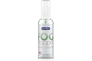 PURITY LENS CLEANER Purity Fog Stopper and Lens Cleaner Spray - Anti Fog Spray for Glasses & Non-AR Coated Lenses - Fog Blocker and Anti-Static Lens Cleaning Spray for Glasses, Eyewear, Goggles and Masks - 2oz