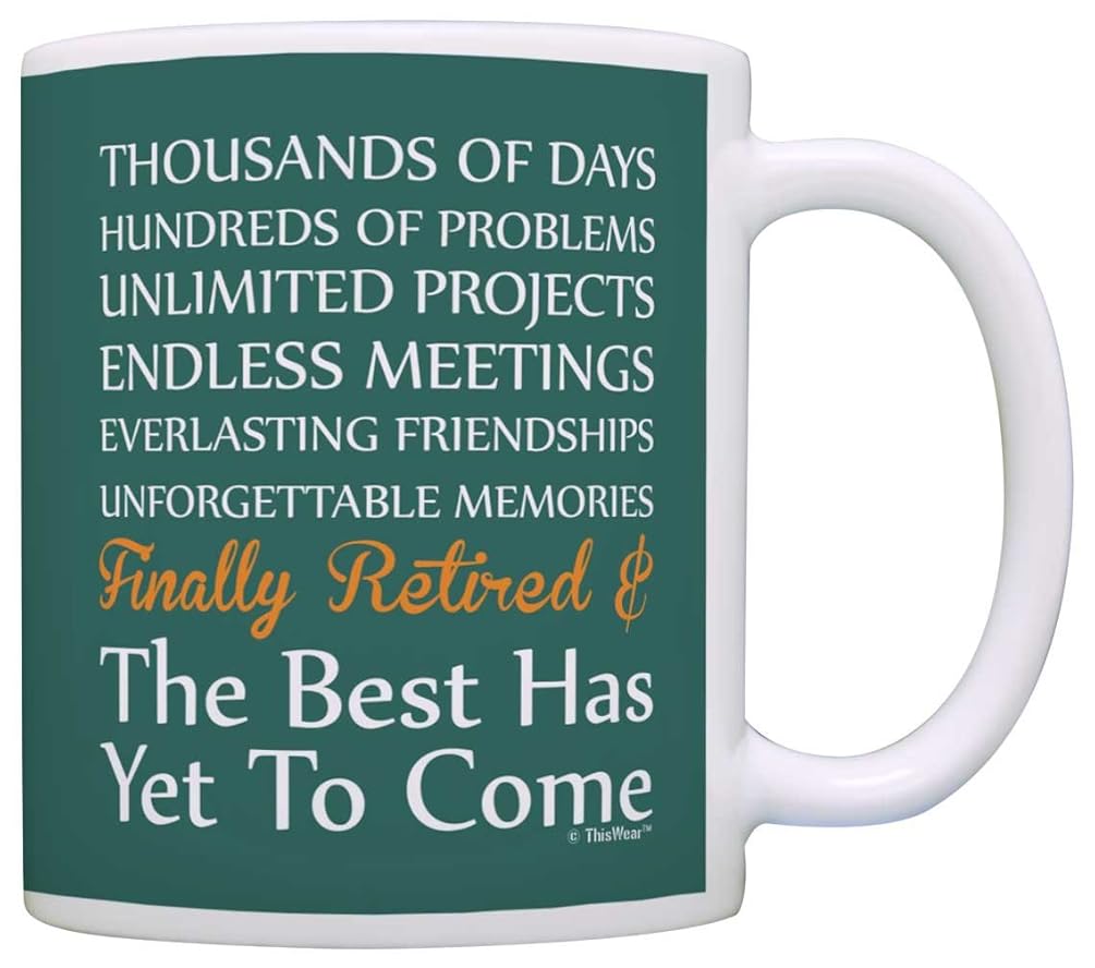 the Retirement Gifts Retired Poem the Best Has Yet to Come Gift Coffee