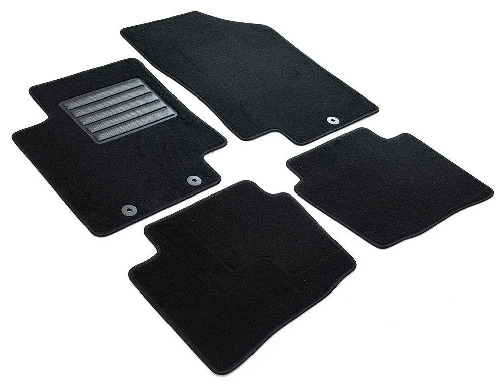 MDM SP-1406 Velour Car Mat for Hyundai i20 09.2012 to 11.2014 Black