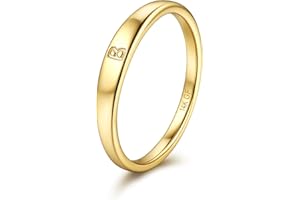 FIASASO 14K Gold Filled Initial Ring for Women Teen Dainty Gold Ring Non Tarnish Simple Letter Band Rings Signet Ring Stackable Thin Pinky Alphabet Thumb Rings Initial Jewelry Gifts Size 6 7 8 9 10