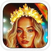 Yean Light Up Fairy Queen Crown Leaf Gold Led Headpiece Headband for Women