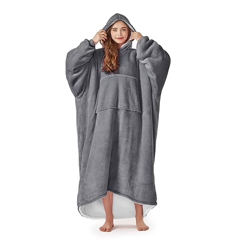 L'AGRATY Oversized Wearable Blanket Hoodie for Adults, Premium