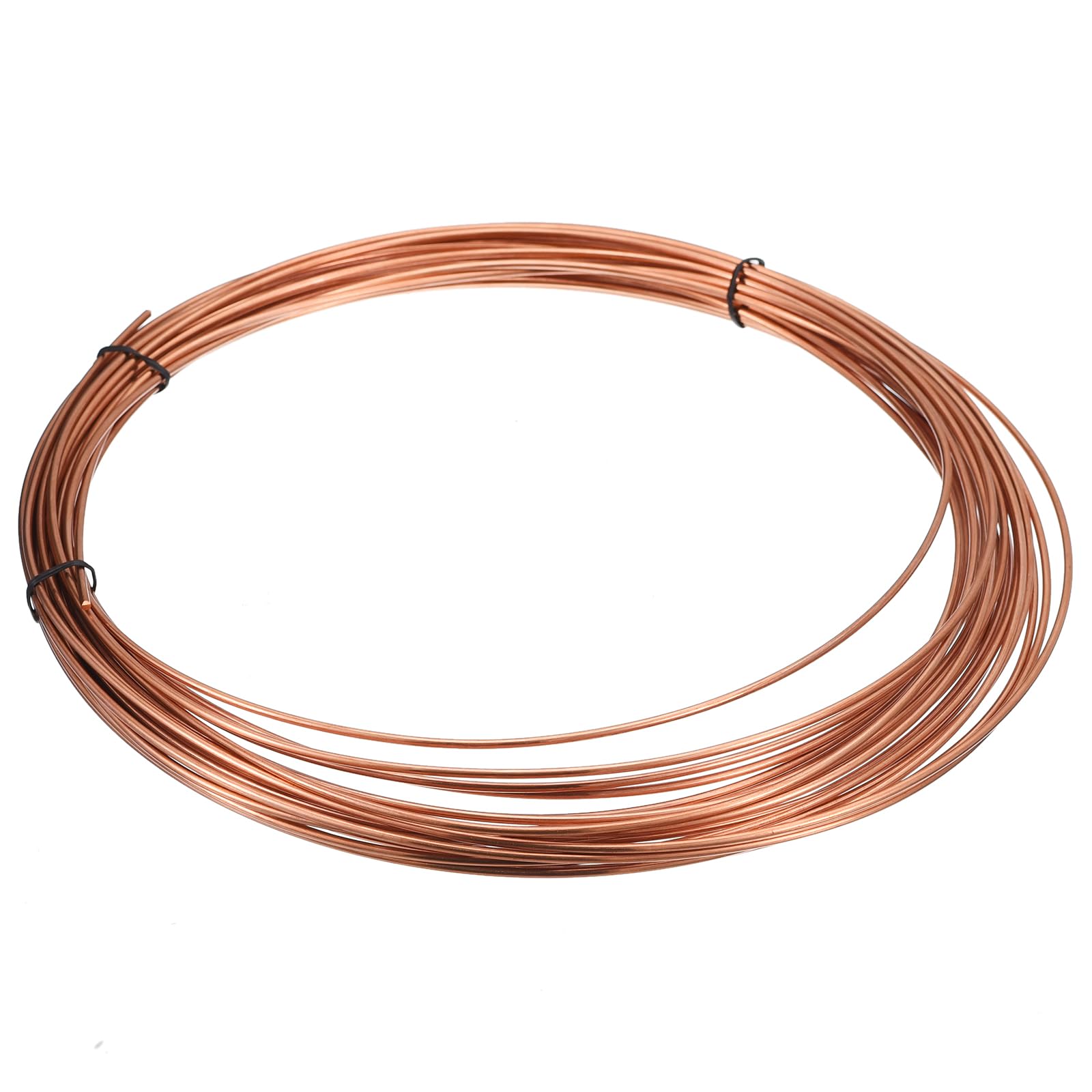 uxcell 99.9% Soft Copper Wire(10 Gauge, 49 FT), 1.51 Pound Spool Pure Copper Wire for Jewelry Making, Craft, Decorations