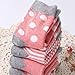 Pro1rise®4 Pairs Heathered Baby Girls Toddler Ankle Striped Basic Socks 0-12 Months