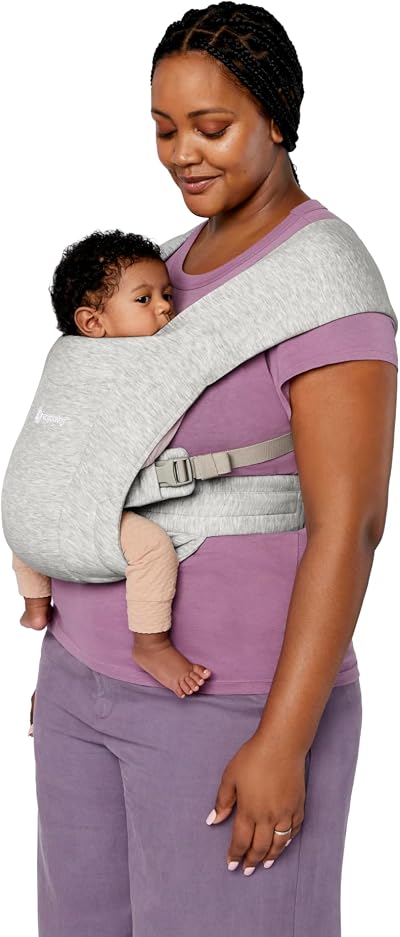 Ergobaby Embrace Baby Carrier Newborn Front Inward Grey