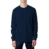 Southpole Mens Thermal Henley Shirt Long Sleeve Soft Waffle Knit 3-Button Top for Men, Sizes S–2XL