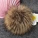 fef33g Creazy DIY Faux Fox Fur Fluffy Pompom Ball for Knitting Hat Hats (Khaki)