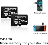 ARCANITE 2-Pack 128GB microSDXC A1 U3 V30 4K Memory Card - 90MB/s Read view 4