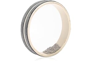 MECCANIXITY 6 Inches Ocean Sea Wave Sound Drum Musical Instruments Percussion Hand Drums with Wave Beads Ocean Sounds for Meditation & Relaxation