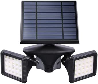 Luz Solar Exterior, Luz solar LED Luz de inundación del patio Luz de