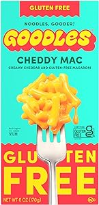 GOODLES Gluten-Free Cheddy Mac 1-Pack, 6oz - 13g Protein | 4g Fiber per serving