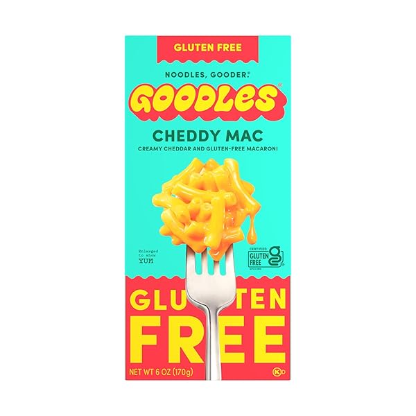 GOODLES GLUTEN-FREE CHEDDY MAC 1-PACK, 6OZ – 13G PROTEIN & 4G FIBER PER SERVING