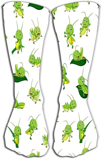 Amazon Com Socks For Women Men Best For Running Athletic Sports Crossfit Flight Travel 19 7 50cm Illustration Grasshopper Cartoon Colored Sports Outdoors amazon com