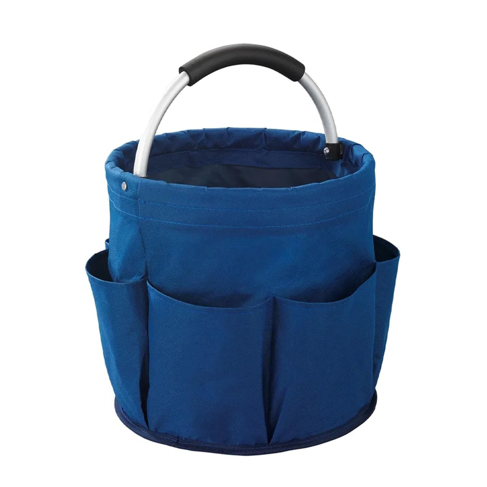 XQZMD Cleaning Organiser Basket, Oxford Cloth Gardening Tools Organizer with Handle, Collapsible Lightweight Cleaning Caddy Organizer for Home, Craft (Blue)