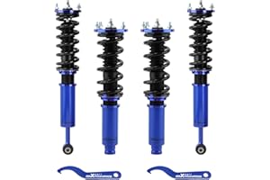 ZYauto Coilovers for Honda Accord Sedan Coupe 1998-2002, for Acura TL 1999-2003, for Acura CL 2001-2003, Height Adjustable Coilovers Suspension Kit Shock Absorber, Lowering Kit Blue