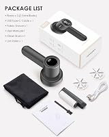 Cosicosy Fabric Shaver Lint Remover 2 in 1 LED Display 3 Blades Grey view 7