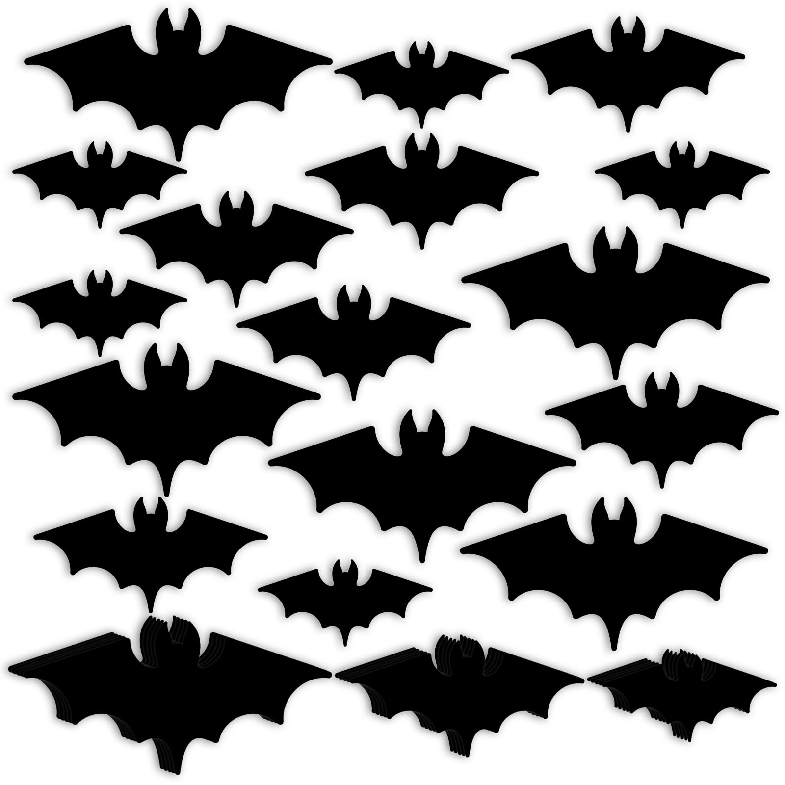 Photo 1 of Zonon 90 Pcs Bat Cutouts Classroom Bulletin Board Decoration for Office Classroom Party Bulletin Board Wall Chalkboard Home Decor