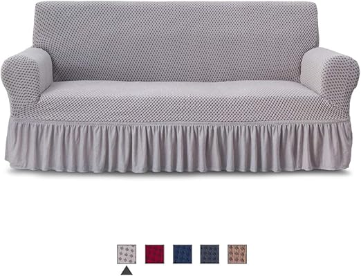 Amazon Com Niceec Sofa Slipcover Grey Sofa Cover Two Tone 1 Piece