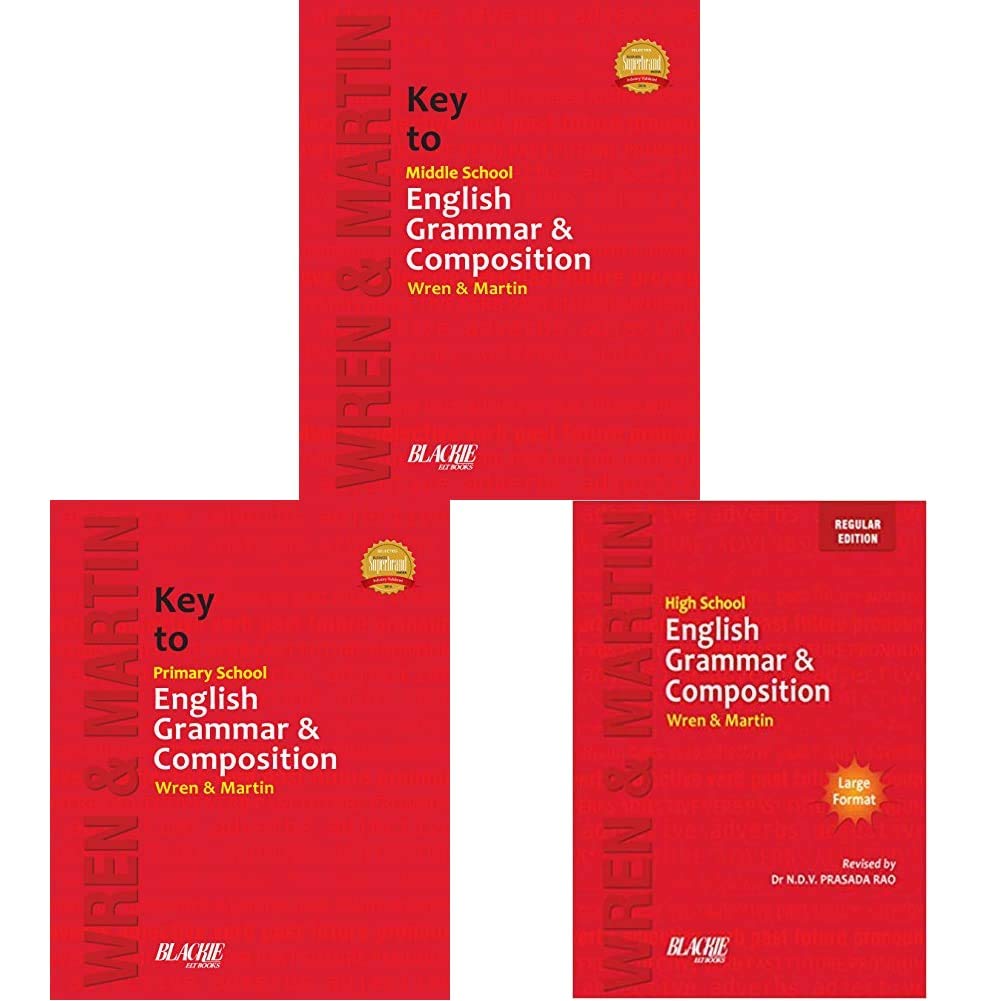 Key to Middle School English Grammar and Composition&Key to Primary School English Grammar and Composition&Wren & Martin High School English Grammar and Composition (Set of 3 Books) Key to Middle School English Grammar and Composition&Key to Primary School English Grammar and Composition&Wren & Martin High School English Grammar and Composition (Set of 3 Books)