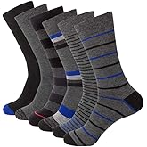 HHX YONLEE Dress Socks 5/6/10 Pairs Crew Argyle Colorful Cotton Novelty Casual Happy Fun