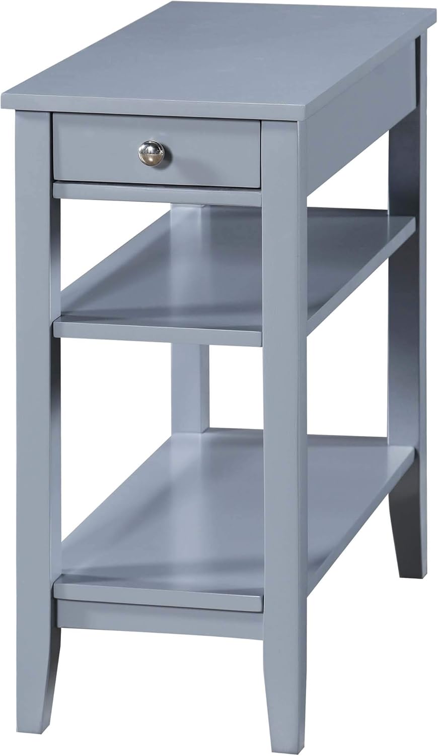 Convenience Concepts American Heritage Three Tier End Table with Drawer, Espresso: Furniture & Decor