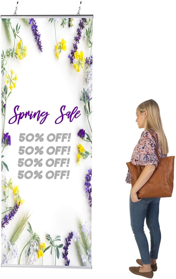 Amazon Com Set Of 2 Ceiling Mounted Hanging Poster Holders 27