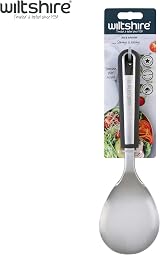 Wiltshire Aspire Rice Spoon Stainless Steel Anti Slip Soft Touch Grey Silver view 4