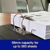 Oxford Premium A4 Lever Arch File Green 70mm Spine 56mm Capacity view 4