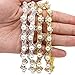 RQJ Baby Soft Rhinestone Elastic Headband Props Infant Pearl Headwrap Handcraft Halo Beaded Crystal Pearl Wreath with Diamante Flower Crown for Newborn