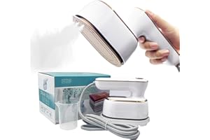 SJAVX Travel Steamer for Clothes:1000W 2-in-1 steamer for clothes mini steamer for clothes travel size handheld steamer for clothes travel steamer for clothes college dorm home essentials