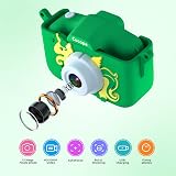 Cocopa Kids Camera 1080P 12MP 32GB 2 Inch IPS Screen Green Gift Toy for 3-12 view 3