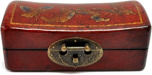 Amazon Com T Trove Chinese Leather Butterfly Pillow Jewelry Box