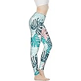NDISTIN Women's High Waisted Yoga Pants Athletic Sports Running Leggings Full Length Tummy Control Printable