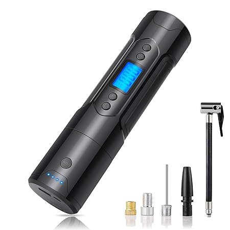 Elektrischer Kompressor, James elektrische luftpumpe Tragbare Mini Auto-Luftpumpe Portable Reifenpumpe mit LCD Display wieder