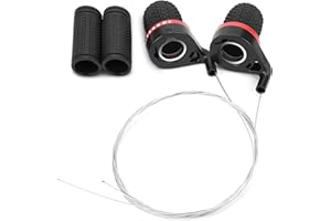 Joyzan Bicycle Twist Grip Shifter, Bike Grip Gear Brake Lever Handle Cycling Mountain Bicycle Speed Shift Derailleur Non-Slip