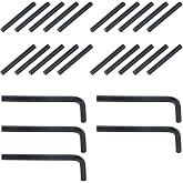 Tighall Spring Hinge Tension Pin Replacement Kit Including 20 Locating Pins | Stainless Steel Cylindrical Locating Pins and 5 Nickel-Plated L-Shaped Hex Wrenche for Automatic Closing of Garage Door Hinge