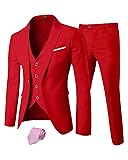EastSide Men's Slim Fit 3 Pieces , One Button Sets