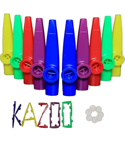4 Kazoo Flauta Gran Sonido Kazoo Favors Kazoos Negro | Cuotas sin interés