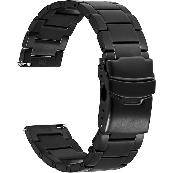 Bracelet De Montre En Silicone Noir 24mm - Marque OnWatch - Neuf Sans étiquette