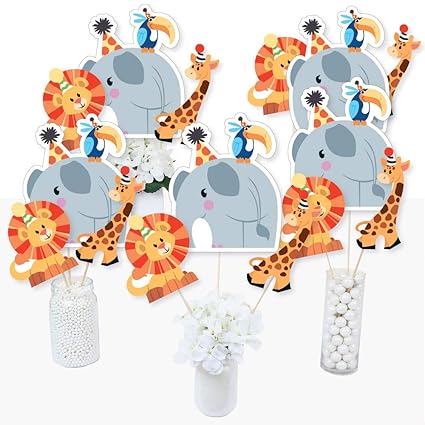 10 Big 8 Baby Shower Table Decoration Safari Foam Giraffe Favors