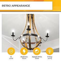 Hizashi Candelabra LED Light Bulbs, E12 LED Bulb