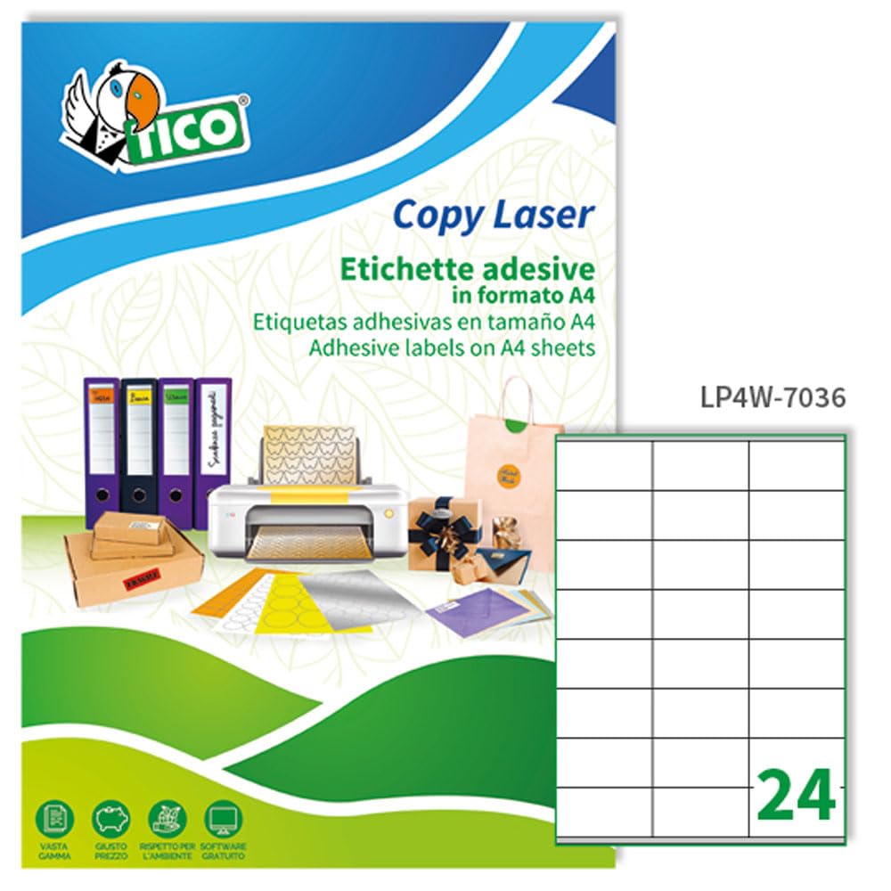 TICO 947865 Box of 100 Labels White