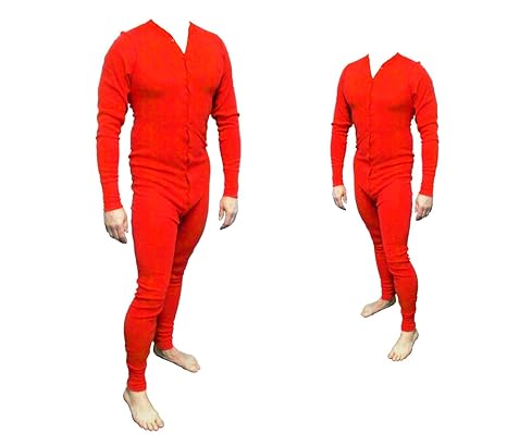 Long John Rot aus 100% Baumwolle in den Größen S - 4XL (XL)