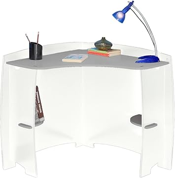 kids white corner desk