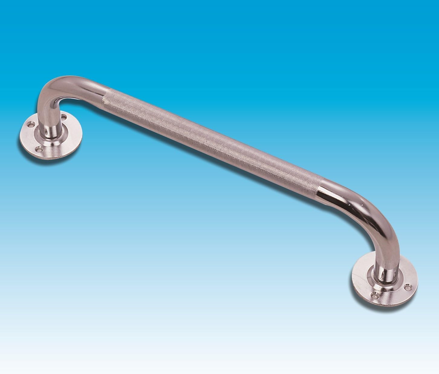 CHROME GRAB BAR - BATH GRAB RAIL - 12" or 18" SAFETY RAIL - DISABILITY SAFETY AIDS (Length - 12")