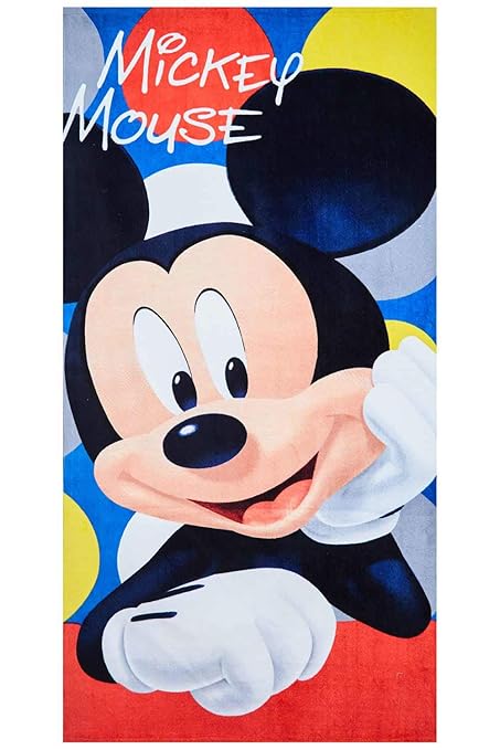 Disney Minnie Maus And Mickey Maus Telo Mare Diversi Disegni 70x140 Cm 100 Cotone Per Bambini Multicolore