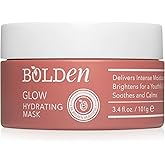 BOLDEN GLOW Hydrating Mask | Deep Moisturizing Facial Mask for Dry Skin | Gently Hydrating Hyaluronic Acid Moisturizer | Non-Comedogenic | 3.4 Fl Oz